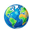 © Oleksiy - Flat planet Earth icon on white background