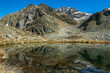 Lacs de la Grande Valloire à l' automne dans le massif de Belledonne , Isère , alpes , France
