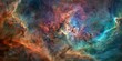Colors of the cosmos a nebula swirls in space, a spectacle of celestial art