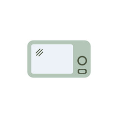 Poster - Microwave vector icon. Linear oven logo. Electric oven simple color style. Vector illustration.