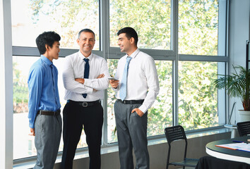 Wall Mural - Business men at meeting in office