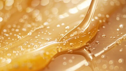Poster - A detailed shot of a banana covered in water droplets. Suitable for food and health-related projects