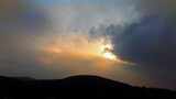 Fototapeta Tulipany - Zachód słońca, wschód słońca, krajobraz, widok z lotu ptaka.