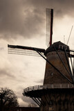 Fototapeta  - Molino de viento holandés, Sluis
