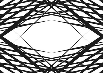Aufkleber - Abstract framed background with overlapping sharp lines and with some copy space area
