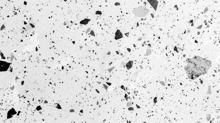 Poster - Elegant black and white marble floor, suitable for interior design projects