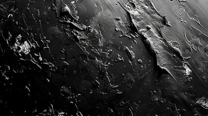 Poster - Close-up of water droplets in black and white. Suitable for various design projects.