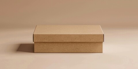Poster - A brown box sitting on top of a table, suitable for various concepts