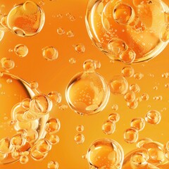 Poster - A bunch of bubbles floating on top of each other. Ideal for adding a touch of whimsy to any design project