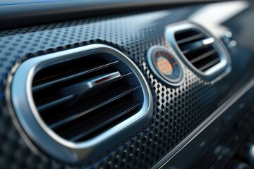 Poster - Detailed view of the air vents in a car, suitable for automotive concepts