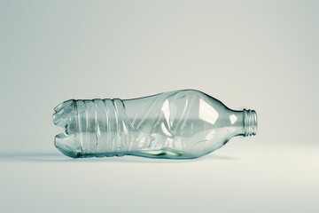 Poster - Clear bottle of water on a table, suitable for various concepts