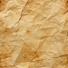 Poster - A piece of brown paper with a cracky surface, perfect for backgrounds or textures