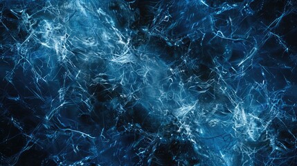 Poster - Detailed close up of a blue marble surface, perfect for backgrounds or textures