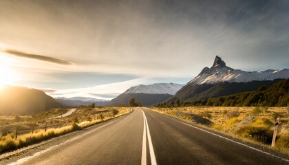 Wall Mural - patagonia road and landscape