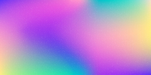 Poster - Multicolored Gradient with grain texture. Rainbow bright vibrant modern background. Abstract liquid template for poster, cover, wallpaper, brochure