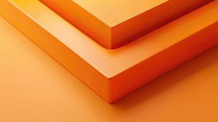 Aufkleber - Two orange boxes stacked on top of each other. Suitable for logistics and storage concepts