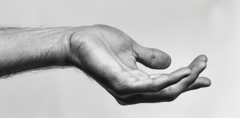 Aufkleber - A person's hand holding something in the air. Perfect for illustrating concepts of creativity and innovation