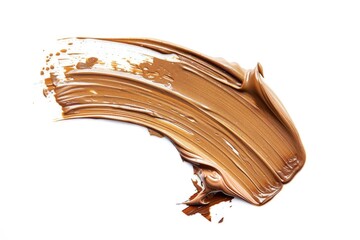 Poster - Detailed view of brown substance on white background, suitable for scientific or culinary purposes