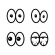 Cartoon Eyes Vector Set Drawing Expressions