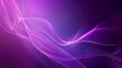 Ethereal purple digital fabric waving in space - An artistic creation of soft, ethereal digital fabric-like structures waving gently in a vibrant purple virtual space