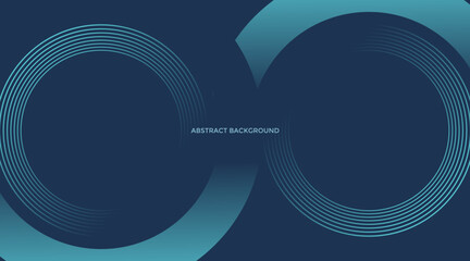 Wall Mural - Blue geometric abstract background. Minimal geometric. Trendy gradient shape design. Modern futuristic graphic. Suit for banner, brochure, business, flyer, poster, website. Vector illustration