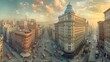 1800s san francisco panoramic cityscape with period architecture in ultra high resolution