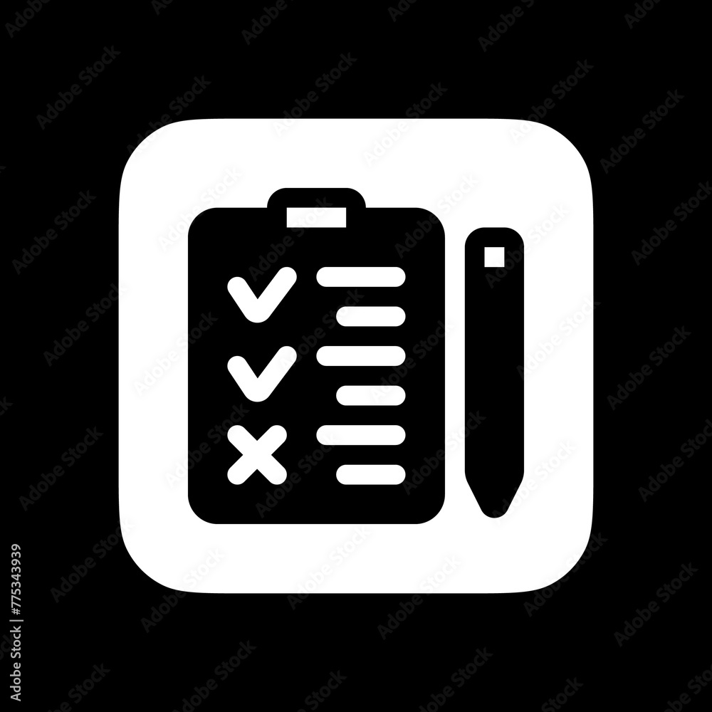 Task Check Off Icon Editable task, checklist vector icon. Part of a big icon set family ...