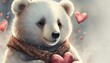bear with a heart gift