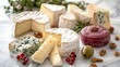 Assorted Cheeses and Nuts on Table