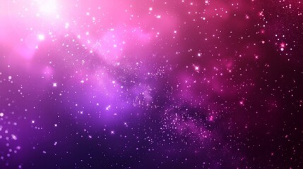 Poster - Purple and pink vector layout with space stars on blurred abstract background: smart design for business ads