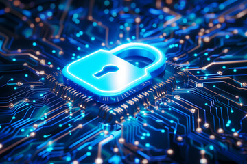 Poster - Lock Securing Computer Circuit