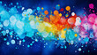 Colorful Bubble Paint Explosion Artistic Background