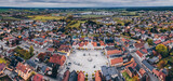 Fototapeta Desenie - Rydzyna - view from a drone