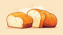 Bread Line Icon 2d Flat Cartoon Vactor Illustration