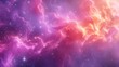   A vibrant sky filled with an abundance of stars and a mesmerizing mix of pink and purple clouds, encompassing a stunning star cluster at its core