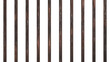 Old rusty metal prison bars. Isolated iron rods background. 3D rendering.