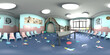 3d render of kindergarten pre school