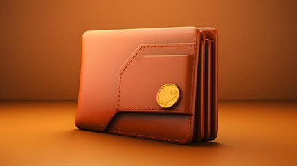 Wall Mural - Wallet Business Icon 3d