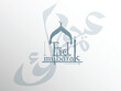 Arabic Typography Eid Mubarak Eid Al-Adha Eid Saeed , Eid Al-Fitr text Calligraphy