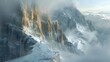 Climbers Scale Mountain Range Seeking Rich Mineral Deposits