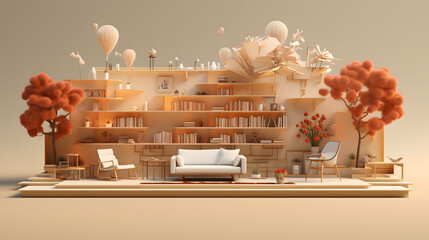 Content Marketing 3d templates