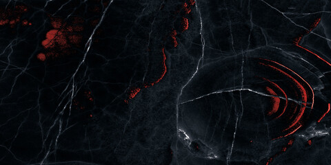 Wall Mural - Texture Of Grotesque Black Marble With Veins Created Using Artificial Intelligence