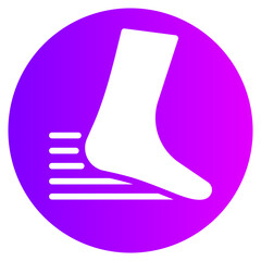 barefoot gradient icon