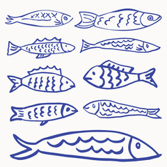 Blue Fish Outline.eps