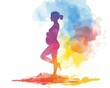 Pregnancy and childbirth Wireless Technologies Gradient Pastels Eco Art Lively Sports and Fitness Graphics ,