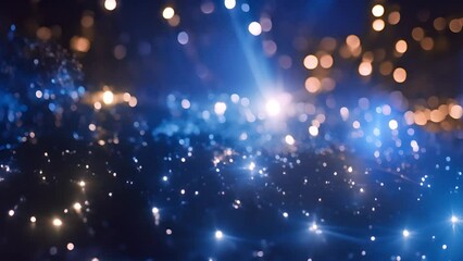 Poster - Sparkles and Particle Background Generative AI