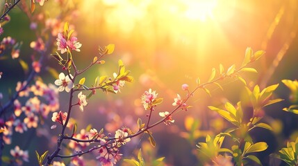  Beautiful spring background nature