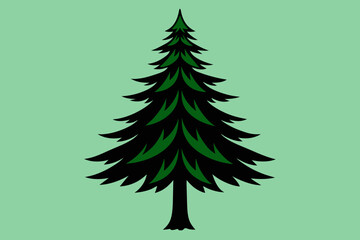 douglas fir tree vector design