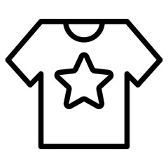 Wall Mural - t shirt icon