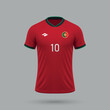 3d realistic soccer jersey Portugal national team 2024